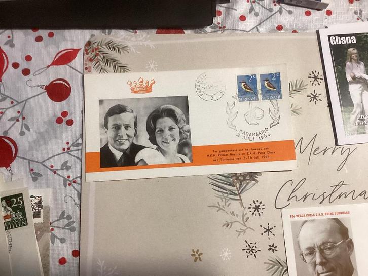 No7750 koninklijk kaart Suriname 2 juli 1966 Heb ook van Ned, Postzegels en Munten, Postzegels | Eerstedagenveloppen, Onbeschreven