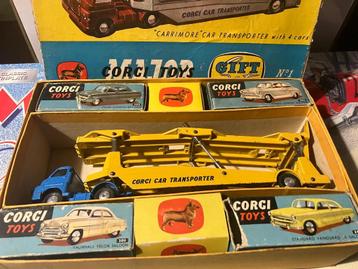 Corgi toys zeldzame giftset no.1 met auto's beschikbaar voor biedingen