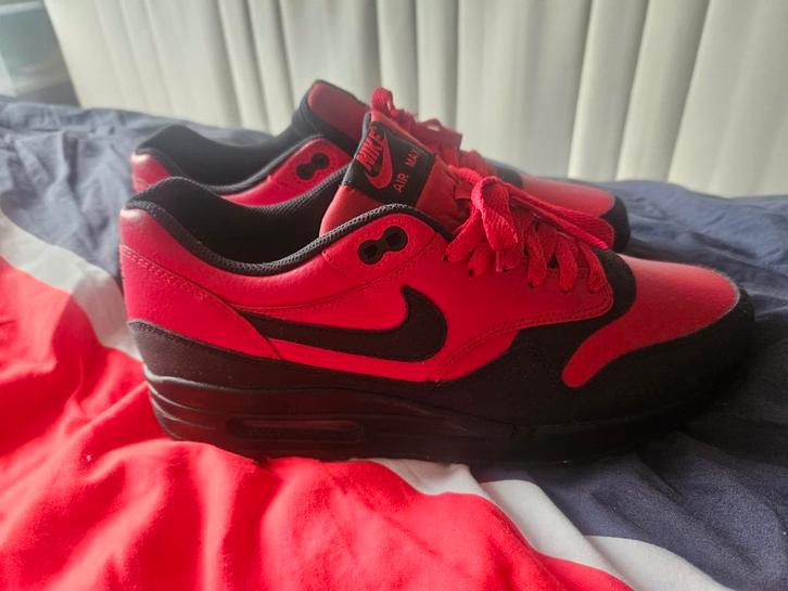 Nike Air Max 1 LTR Premium Gym Red 44, Kleding | Heren, Schoenen, Zo goed als nieuw, Sneakers of Gympen, Ophalen of Verzenden