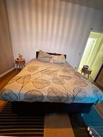 Tweepersoonsbed 140x200 - antwerpen Wegens verhuizing, Huis en Inrichting, Slaapkamer | Bedden, Ophalen, Gebruikt, Zwart, Tweepersoons
