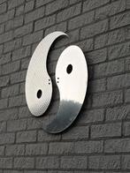 Tuinornament Ying Yang RVS & Aluminium, Tuin en Terras, Tuinwanddecoratie, Ophalen of Verzenden, Nieuw