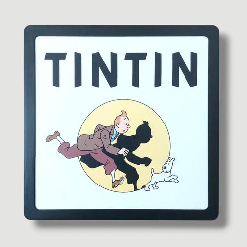 TINTIN kuifje lichtbak . 29 cm x 29 cm, Verzamelen, Merken en Reclamevoorwerpen, Zo goed als nieuw, Lichtbak of (neon) lamp, Ophalen of Verzenden