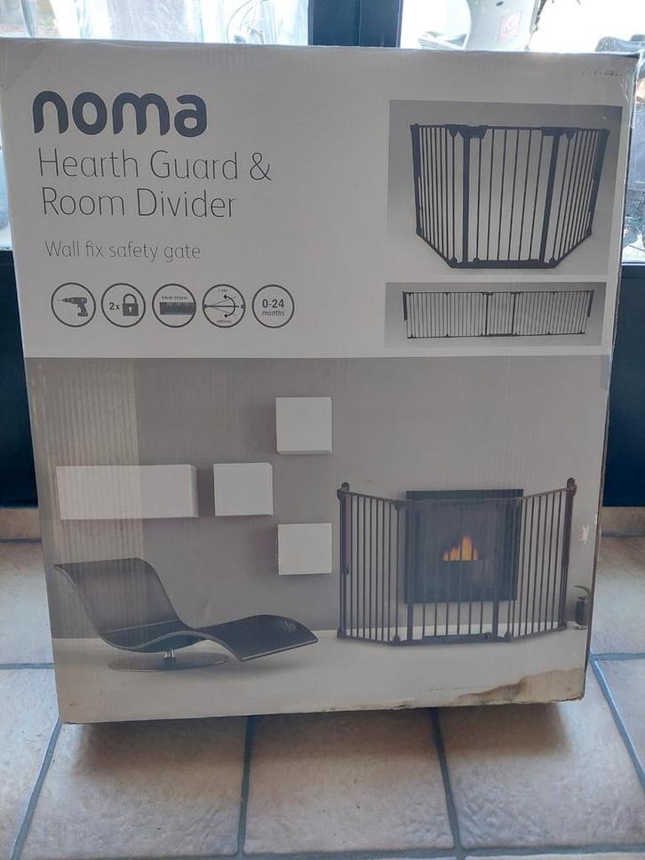 Trap- en Openhaardhek Noma, Kinderen en Baby's, Traphekjes, Zo goed als nieuw, Schroefhekje, Metaal of IJzer, 115 cm of meer, Ophalen of Verzenden