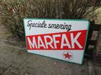 Caltex Marfak emaillebord  groot, Ophalen, Gebruikt, Reclamebord