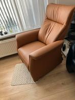 Lederen relaxstoel van Meubelzorg, Huis en Inrichting, Fauteuils, Minder dan 75 cm, Leer, Ophalen of Verzenden, Zo goed als nieuw