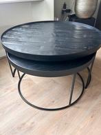 ZGAN Salontafelset Rome van Robuuste tafels, Huis en Inrichting, Ophalen, Salontafel robuust, Rond, 50 tot 100 cm