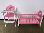 Poppenkinderstoel & Poppenbedje - Set, Kinderen en Baby's, Speelgoed | Poppen, Ophalen, Gebruikt, Babypop