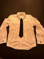 Nette blouse met stropdas maat 122/128, als nieuw, Kinderen en Baby's, Kinderkleding | Maat 122, Jongen, Ophalen of Verzenden