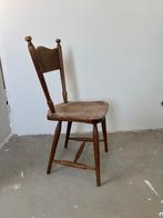 Houten stoel, Huis en Inrichting, Stoelen, Ophalen, Gebruikt, Bruin, Eén