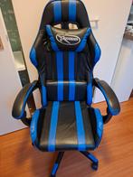Luxe gamestoel/racestoel, Ophalen, Zo goed als nieuw, Blauw, Eén