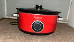 Grote slowcooker - TurboTronic Rood, Ophalen, Timer, Zo goed als nieuw