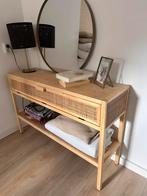 Side table rotan, Ophalen of Verzenden, Zo goed als nieuw, 25 tot 50 cm, Rechthoekig