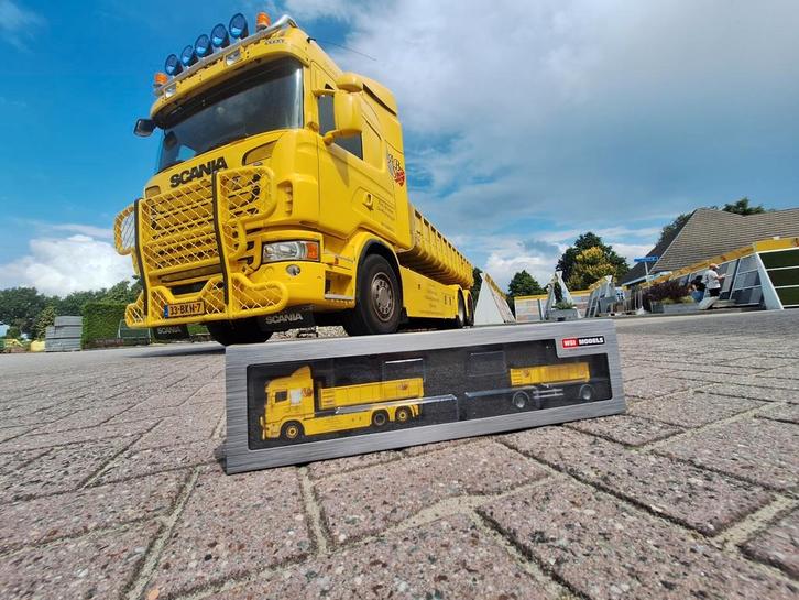 scania haakarm combi alex brouwer wsi, Hobby en Vrije tijd, Modelauto's | 1:50, Nieuw, Bus of Vrachtwagen, Wsi, Ophalen of Verzenden