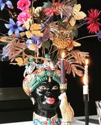 Siciliaanse Testa di Moro vaas / handgemaakt, Ophalen, Zo goed als nieuw, Aardewerk of Porselein, Minder dan 50 cm