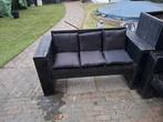 Steiger houten tuinbanken, 2.00 en 1.20 cm. met toebehoren., Ophalen of Verzenden, Zo goed als nieuw, Hout
