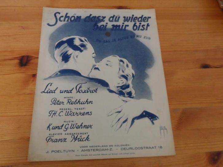 Schon dass du wieder bei mir bist - k. Und g. Wehner, Muziek en Instrumenten, Bladmuziek, Gebruikt, Artiest of Componist, Populair
