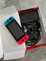 Nintendo Switch unpatched compleet, Ophalen of Verzenden, Zo goed als nieuw, Met 2 controllers, Switch Original