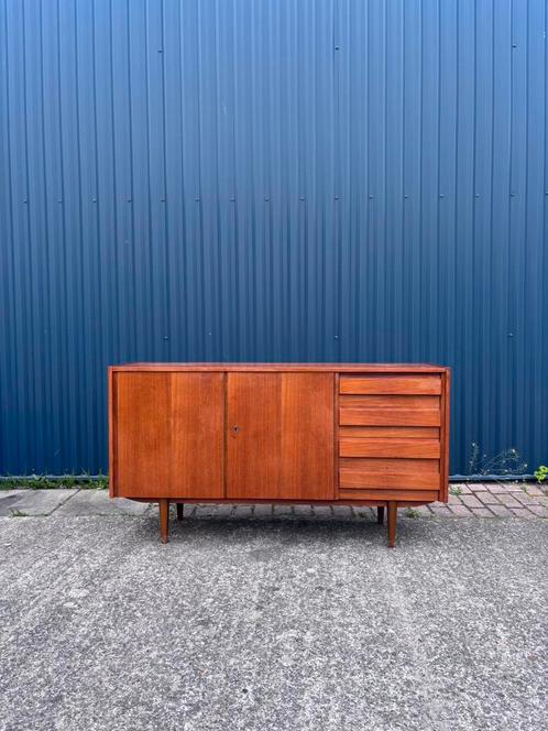 Vintage dressoir lowboard kast teak, Huis en Inrichting, Kasten | Dressoirs, Gebruikt, Ophalen