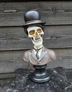 Charlie Chaplin skeletbuste, Antiek en Kunst, Kunst | Beelden en Houtsnijwerken, Ophalen of Verzenden