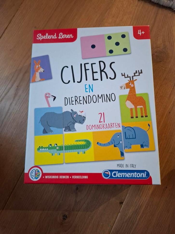 Dierendomino - Clementoni, Kinderen en Baby's, Speelgoed | Educatief en Creatief, Ophalen of Verzenden