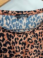 Norah Panterprint Blouse - Maat 44, Bruin, Norah, Maat 42/44 (L), Onbekend