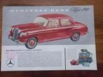 Mercedes-Benz Type 190 (W121) U.S.A. Leaflet ca. 1956., Boeken, Gelezen, Mercedes-Benz A.G., Mercedes, Ophalen of Verzenden