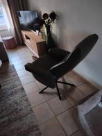 Tk leuke fauteuil kleur groen leer draai en lig izgst, Ophalen of Verzenden, 75 tot 100 cm, Leer, 50 tot 75 cm