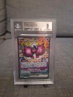 Pokemon Pecharunt EX SIR #163 Beckett 9, Ophalen of Verzenden, Zo goed als nieuw, Losse kaart