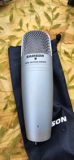 Samson C01U USB Studiomicrofoon, Muziek en Instrumenten, Microfoons, Ophalen of Verzenden, Gebruikt, Studiomicrofoon