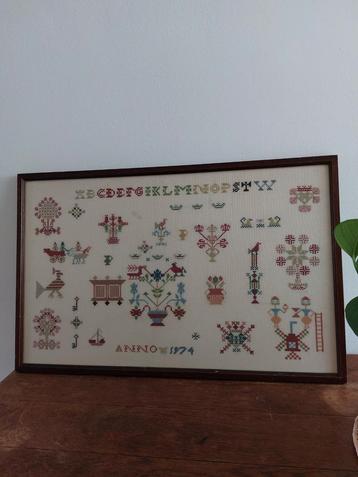 Merklap Anno 1974 beschikbaar voor biedingen