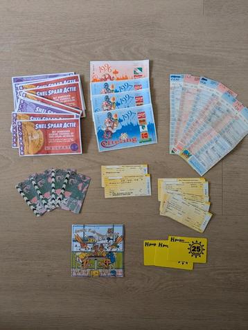 Oude strippenkaarten, na treinkaarten, railrunners, efteling beschikbaar voor biedingen