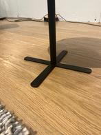 Rond Matzwart Montèl Bijzettafeltje – Ø50 cm, Ophalen of Verzenden, Zo goed als nieuw, Rond, Minder dan 55 cm