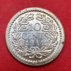 10 cent 1911. Pr., Ophalen of Verzenden, Koningin Wilhelmina, 10 cent, Zilver