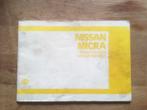 handleiding instructieboekje   Nissan  Micra K10   1983   NL, Ophalen of Verzenden