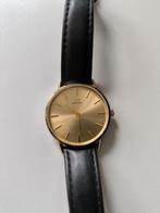 Danish Design horloge goud zwart, Sieraden, Tassen en Uiterlijk, Horloges | Dames, Overige merken, Leer, Polshorloge, Ophalen of Verzenden