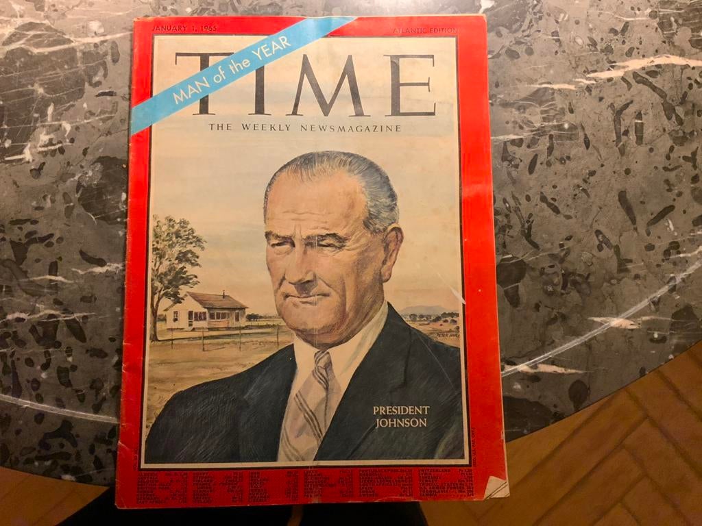 Time Magazine 1965 - Lyndon Johnson Man of the Year, Boeken, Tijdschriften en Kranten, Ophalen of Verzenden, Gelezen, Overige typen