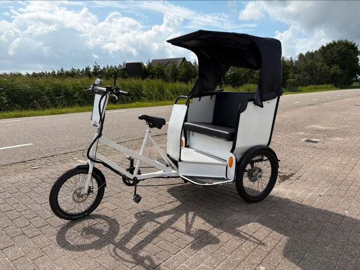 Riksja volledig elektrische!, Fietsen en Brommers, Fietsen | Bakfietsen, Gebruikt, Elektrisch, Ophalen