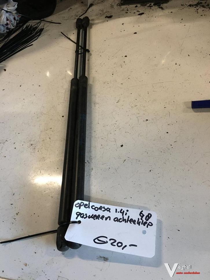 Opel Corsa B 1998 Gasveren set Achterklep, Auto-onderdelen, Carrosserie en Plaatwerk, Gebruikt, Ophalen of Verzenden