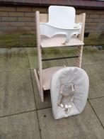 Stokke Tripp Trapp stoel met newbornset en babyset, Ophalen, Gebruikt, Meegroeistoel, Stoelverkleiner