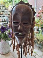 Afrika Masker met Haar en Hout chokwe mwana tribal art oud, Antiek en Kunst, Kunst | Niet-Westerse kunst, Ophalen of Verzenden
