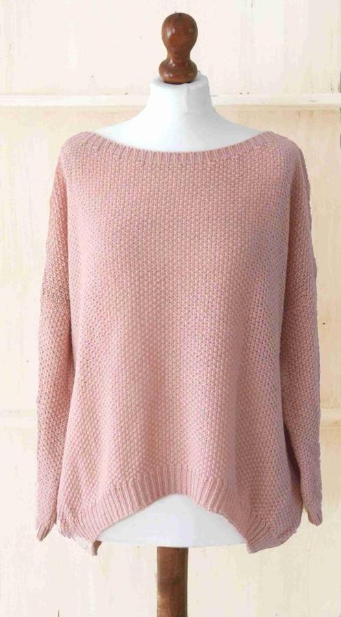 Loose fit trui, oudroze, 1 maat (36/40) nieuw, Kleding | Dames, Truien en Vesten, Nieuw, Maat 38/40 (M), Roze, Ophalen of Verzenden