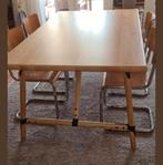 Sjoerd Vroonland Eettafel met Bench, Ophalen, 100 tot 150 cm, Scandinavisch, Zo goed als nieuw