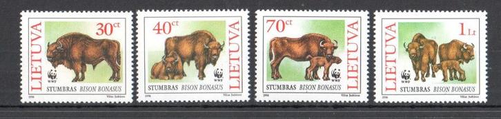 WWF set postzegels van de Wisent of Europese Bison, Postzegels en Munten, Postzegels | Thematische zegels, Postfris, Dier of Natuur