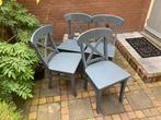 stoelen, eetkamerstoelen, hout, landelijk, set van 4, Huis en Inrichting, Stoelen, Ophalen, Gebruikt, Landelijk, Vier
