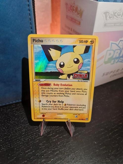 Pichu [Stamped], Hobby en Vrije tijd, Verzamelkaartspellen | Pokémon, Zo goed als nieuw, Losse kaart, Ophalen of Verzenden