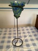 Smeedijzeren Plantenstandaard met Vaas, Ophalen, Gebruikt, 50 tot 75 cm, Zwart