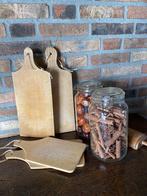 Brocante oude houten snijplankjes, Ophalen of Verzenden