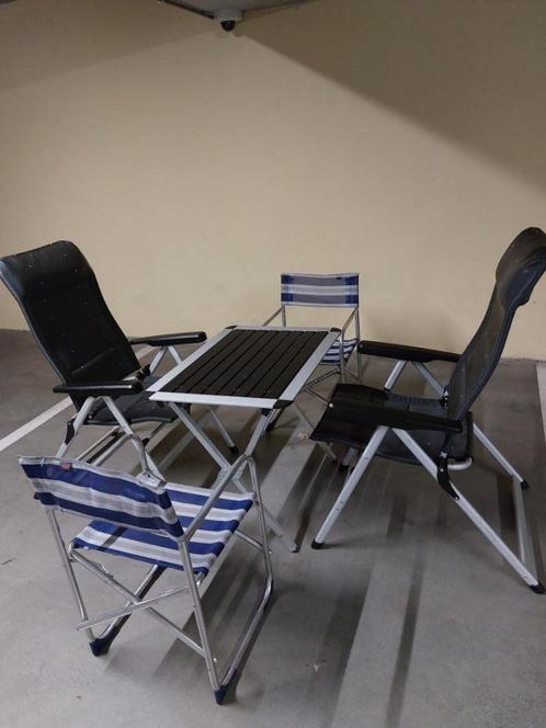 Complete prachtige camping stoelen/tafel set, Caravans en Kamperen, Camper-accessoires, Gebruikt, Ophalen