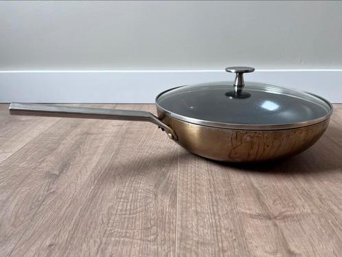 Royal wokpan met deksel, Huis en Inrichting, Keuken | Potten en Pannen, Gebruikt, Wok, Ophalen