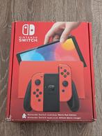 Switch Oled Mario pakket TK, Spelcomputers en Games, Spelcomputers | Nintendo Switch, Zo goed als nieuw, Met 1 controller, Met games